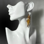 Gold Dragon and pixie wing earrings